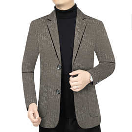 2025代发新款男装春秋季休闲立领春秋中年男士夹克外套上衣男装