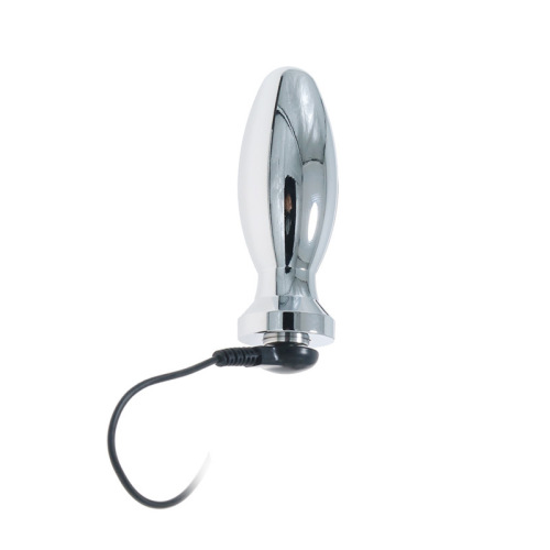 Fun electric shock chastity lock CB chastity device male Cynomorium penis cage pulse anal plug set adult fun SM