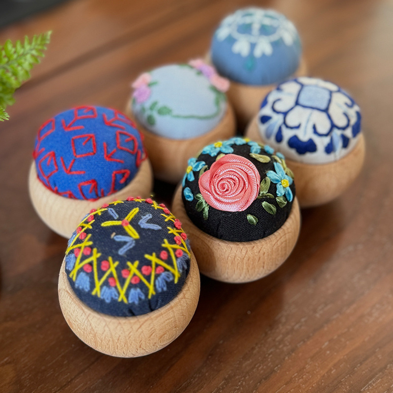 Paquete de material de bricolaje de bordado, bordado de espinas, práctica para principiantes, bolso de mano, juego de regalo, flor de bordado Lu, caja de inserción de aguja de autobordado tridimensional