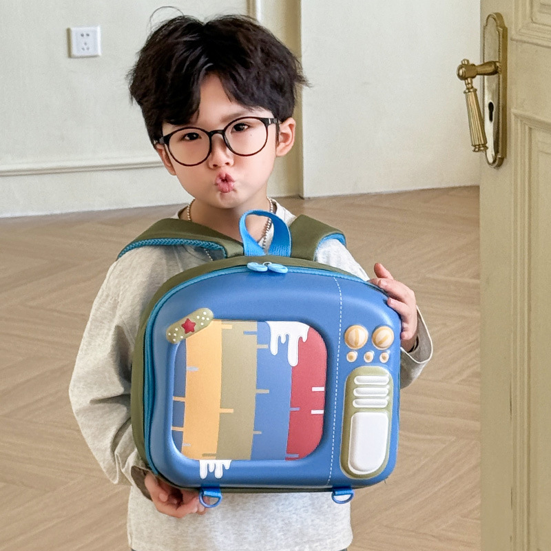 Cartoon lindos niños y niñas bolsas de cáscara de huevo creativas de TV modelado jardín de infantes bolsas escolares bebés nuevas bolsas para niños
