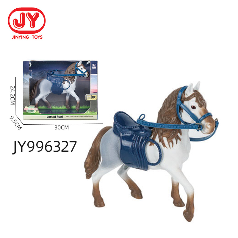 Simulación de suministro transfronterizo Rancho granja de caballos modelo estático equitación niña traje arena Mesa decoración modelo niño juguete