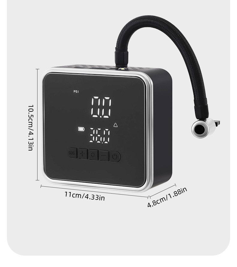 [Premium Selection] Car Tire Inflator, Wireless Mini Inflator Pump for Vehicles, Portable Electric Bicycle Pump