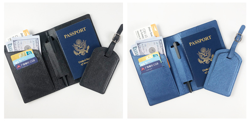 护照包行李牌套装