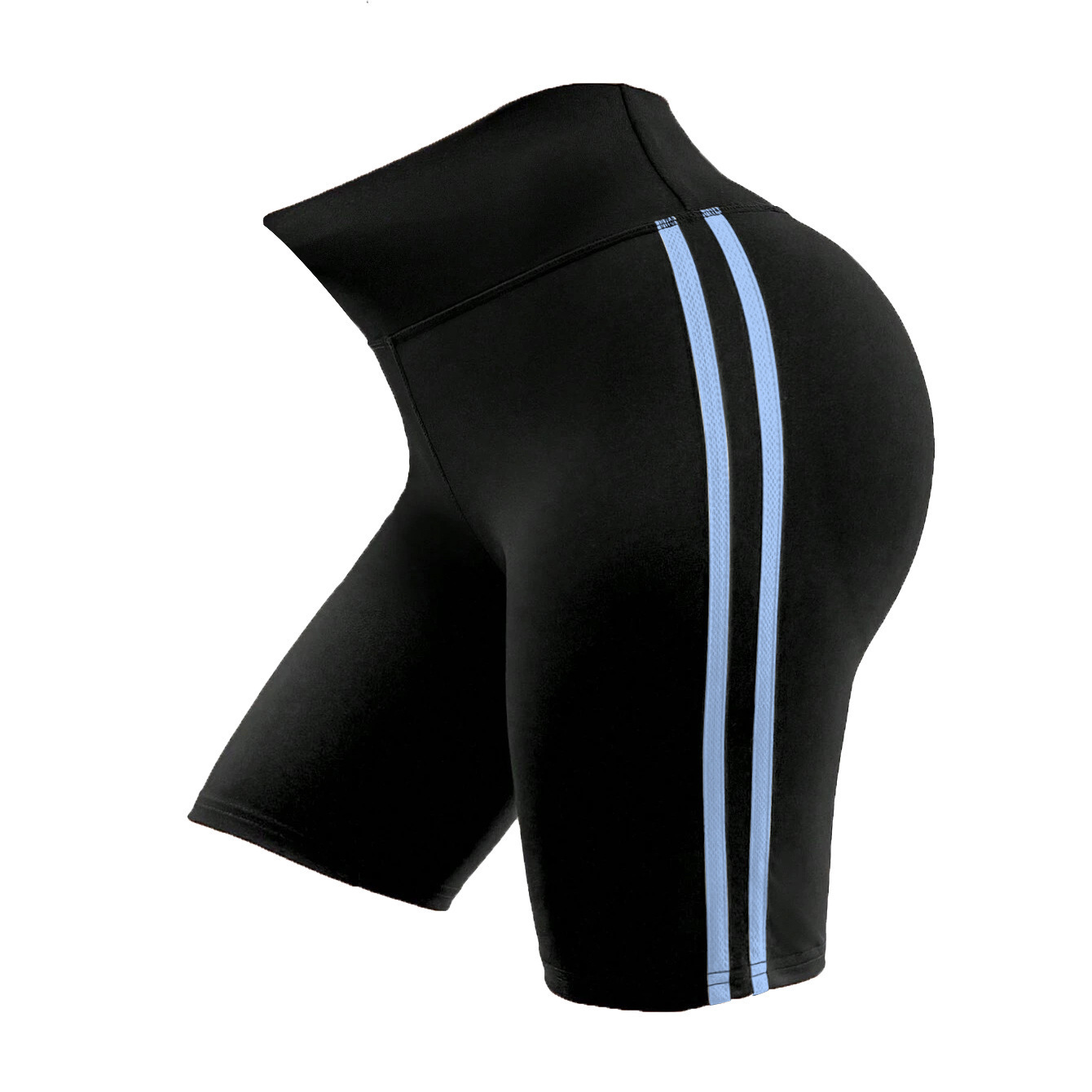 Nuevos pantalones cortos de yoga transfronterizos en contraste