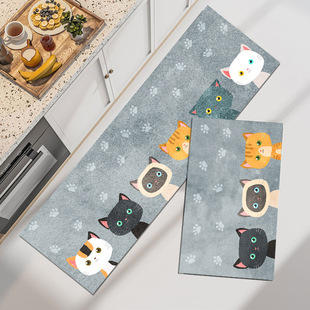 [Support Custom Proofing] Kitchen Mats, Floor Mats, Oil-Proof, Waterproof, Non-Slip, Dirt-Resistant, Entrance Door and Bathroom Mats