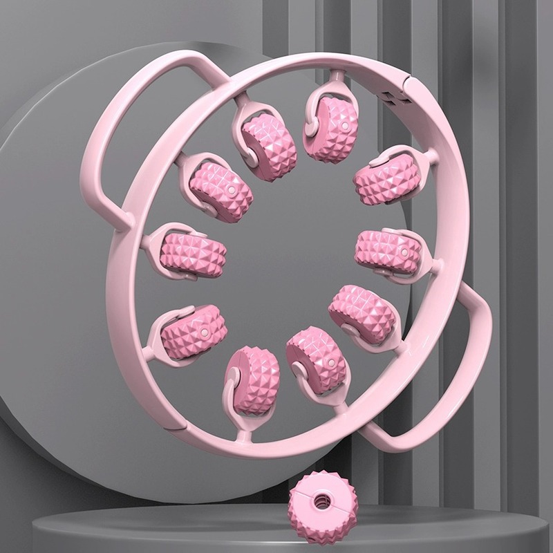 Leg Massager Ring-Shaped Leg Clamp Roller for Large and Small Leg Muscle Exercise, Home Fitness, Relaxation and Slimming Leg Artifact