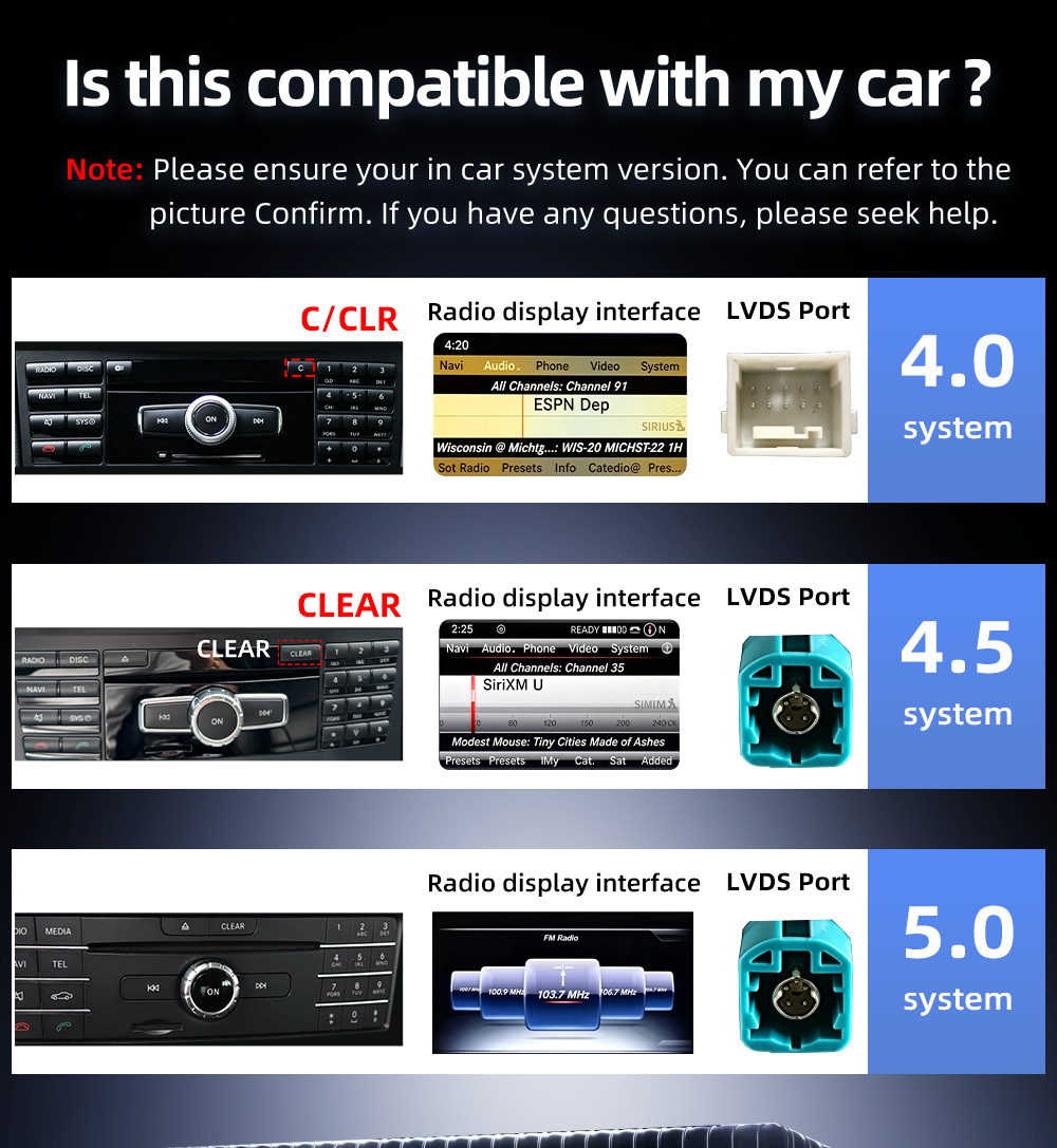 Original Car Style Android Central Control Large Screen Suitable for Mercedes-Benz C-Class W204 S204 2011-2015 Car Navigation Touch Screen