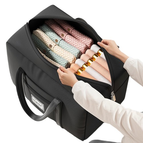 Moving Packing Bag, Cotton Quilt Storage Bag, Luggage Bag, Large-Capacity 600D Organizer with Zipper, Woven Travel Bag