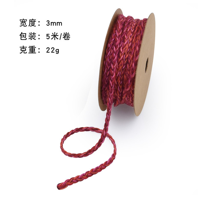 Nuevo cactus transfronterizo impresión de tortuga hoja de algodón cinta jardinería en maceta decoración doméstica DIY cuerda de madera de algodón