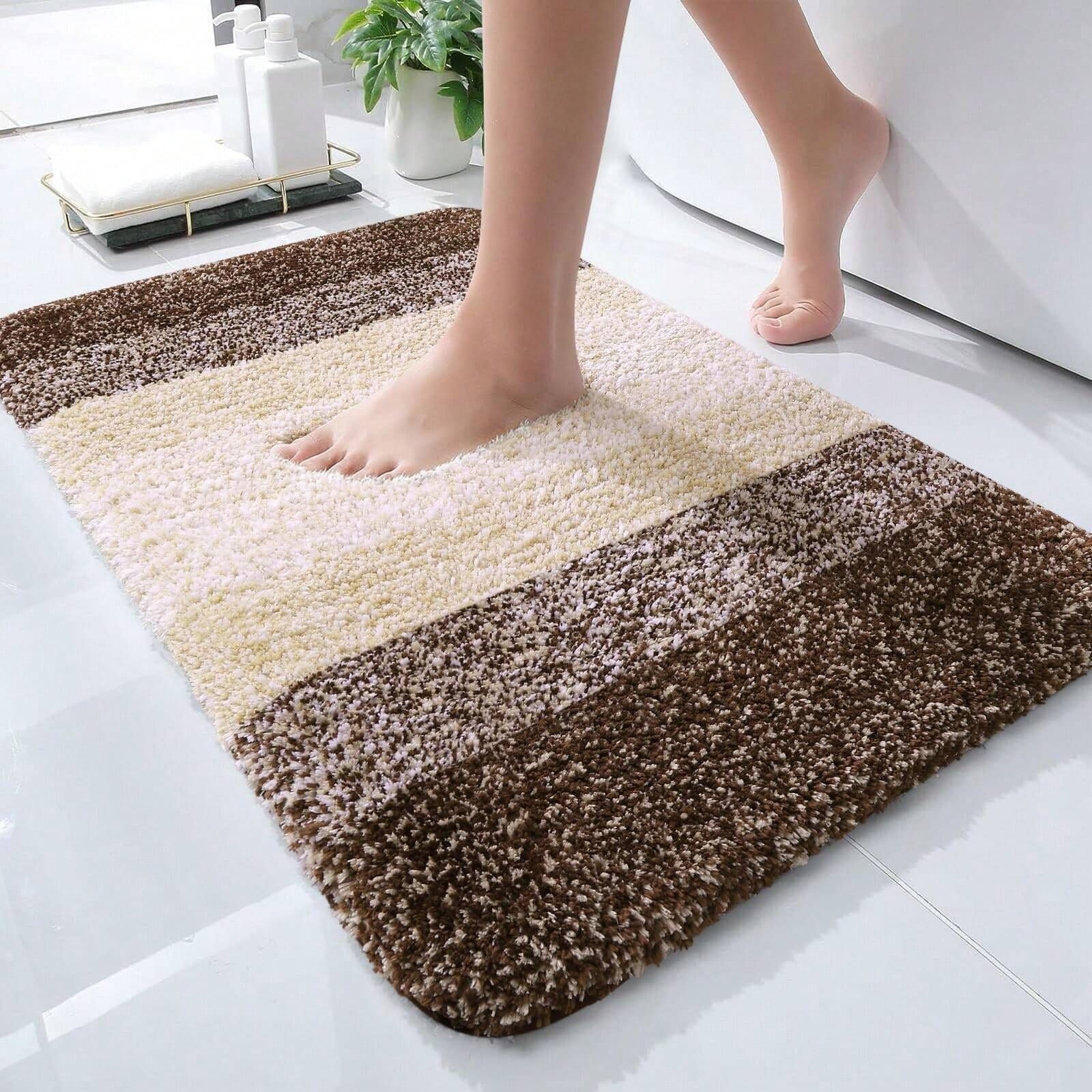 Cachemira transfronteriza alfombra de baño absorbente de agua inodoro puerta de inodoro pie de alfombra de baño antideslizante fácil de golpear alfombra de puerta