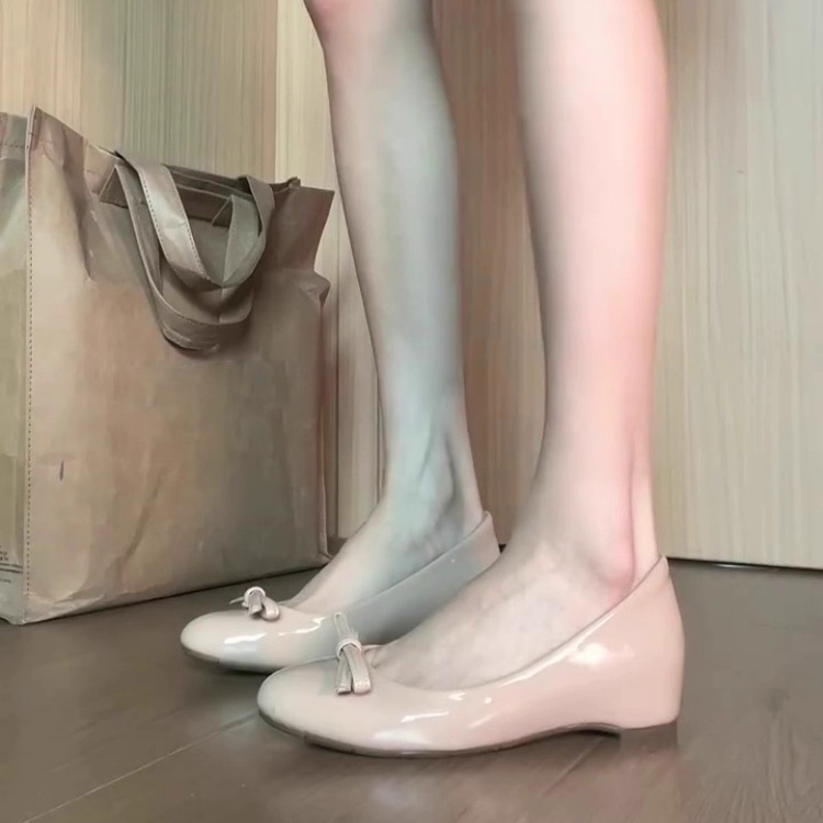 羊皮版~法式真皮蝴蝶结浅口单鞋2025新款温柔百搭芭蕾风玛丽珍鞋|undefined