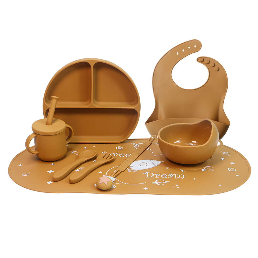 노랑 [실리콘 식기 8 세트]