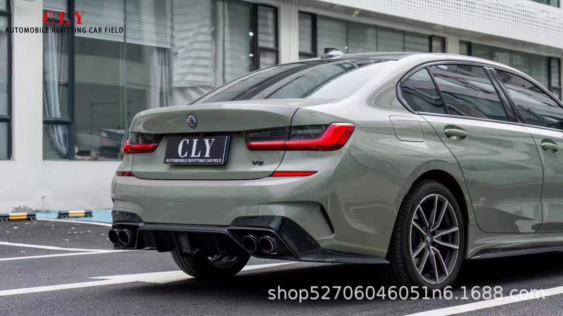 Suitable for BMW 20-22 3 Series G20/G28 modification and upgrade M3C front bumper front lip fender cover rear lip
