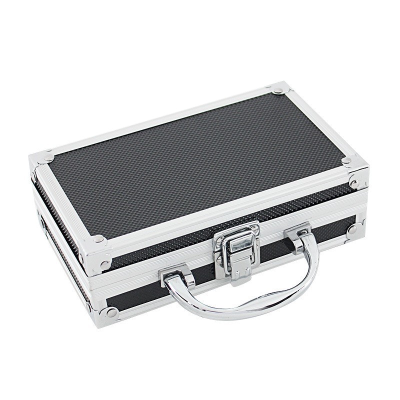 Fabricantes de venta caliente de aluminio multifuncional caja de herramientas caja de almacenamiento puntero láser caja de embalaje caja de matriz pequeña