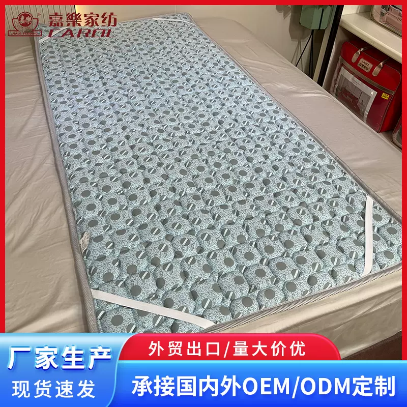 现货批发学生宿舍夹棉床垫单双人床褥可折叠藤席双面两用凉席垫子