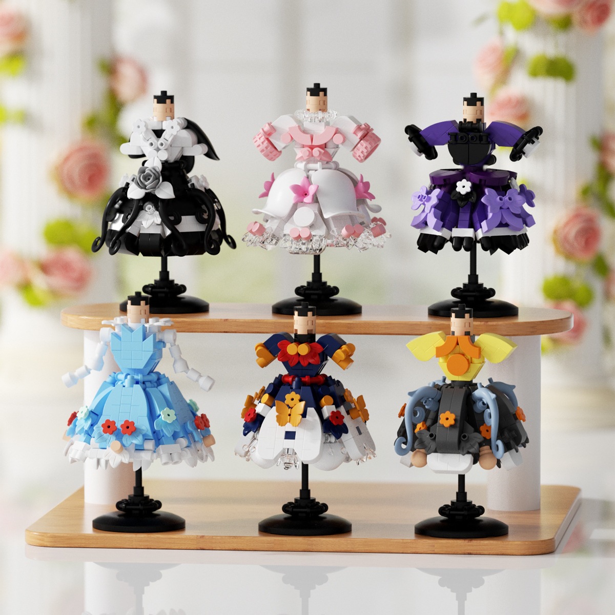 Transfronterizos Lolita Loli princesa vestido ensamblado bloques de construcción decoración hecha a mano juguetes para niños regalos para niñas el 1 de junio