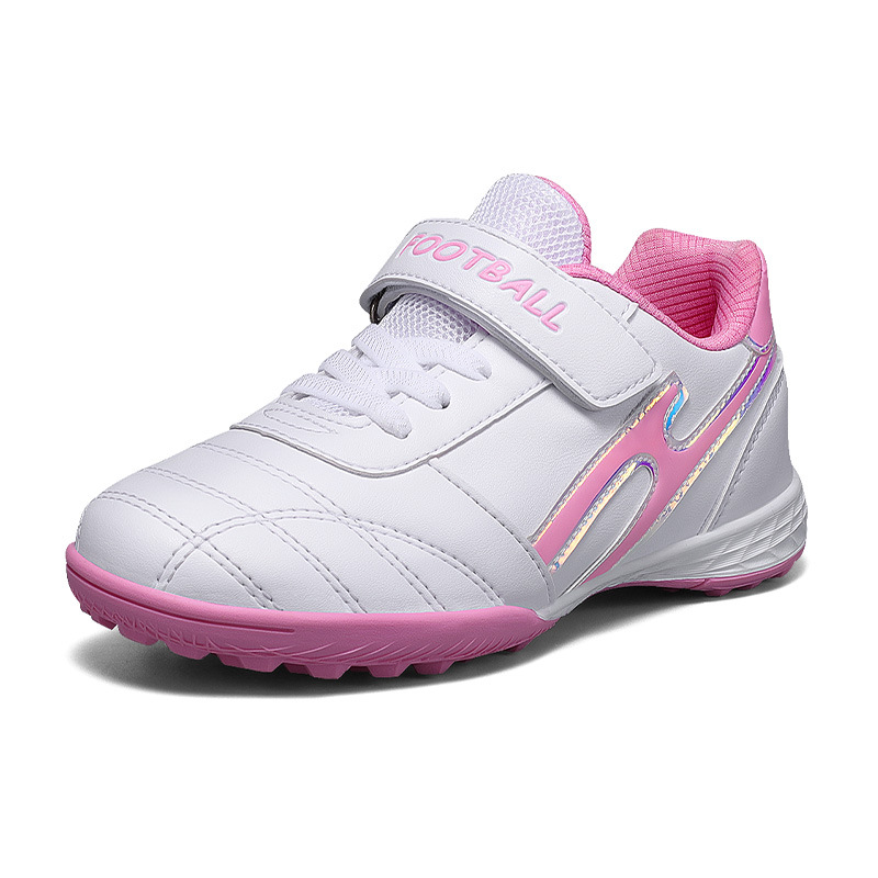 Nuevos zapatos de fútbol para niños clavos rotos velcro ventilado zapatos de deporte para niños pequeños y medianos ventilados entrenamiento antideslizante para estudiantes