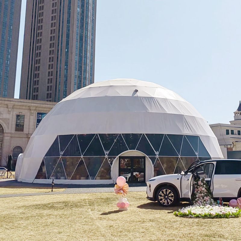 Carpa Domo Geodésico para Eventos con Estructura de Acero para Eventos al Aire Libre y Bodas image 4