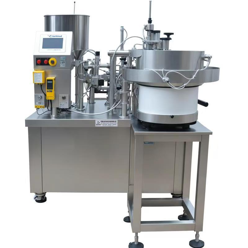 颜料灌装旋盖机 灌装旋盖机 全自动颜料灌装旋盖机 灌装上盖机