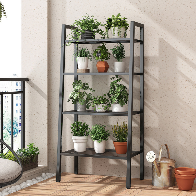 Estante de La Flor Nórdico hogar balcón piso de almacenamiento rack de hierro sala de estar simple maceta multi-capa suculenta rack