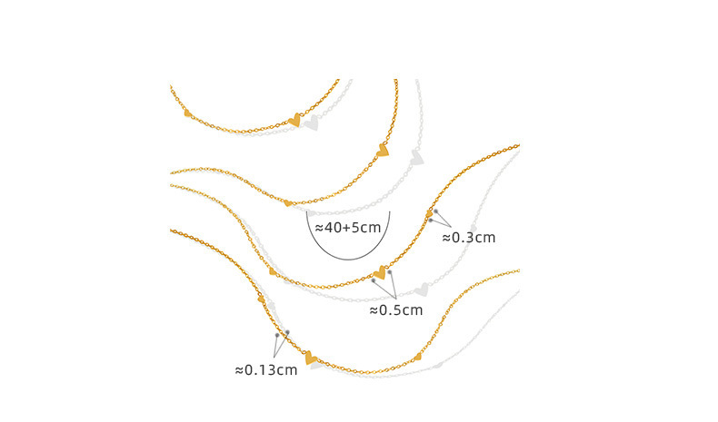 Simple Style Heart Shape Titanium Steel Plating Necklace 1 Piece