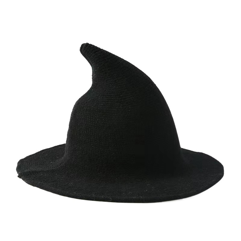 Amazon European and American Cross-border Explosions Halloween Hat Witch Hat Red Knitted Witch Hat Wool Hat Witch Hat