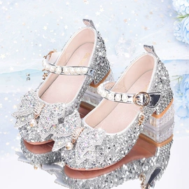 童皮鞋;童凉鞋;水晶/水钻鞋