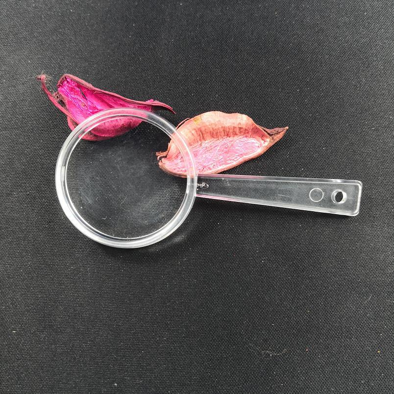 塑料放大镜 压克力一体放大镜 树脂 40mm 透镜 袖珍 玩具