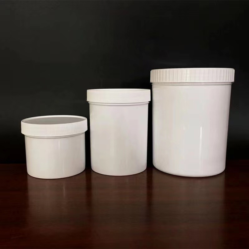 250ml/500ml/1000ml毫升克加厚塑料瓶广口油墨罐大口直立桶固体罐