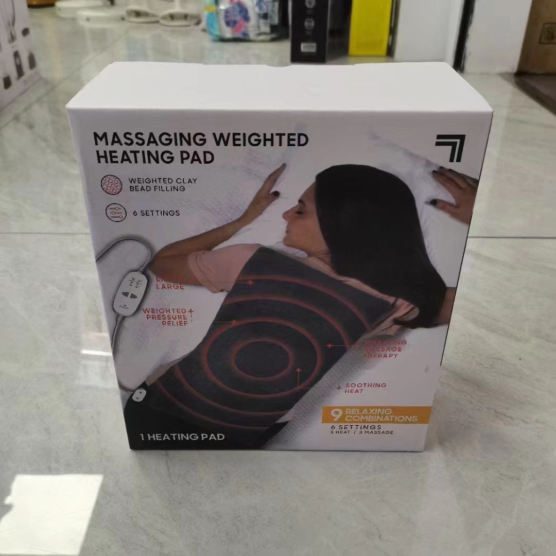 Venta al por mayor transfronteriza de nuevos productos, mantas de masaje y fisioterapia, mantas calientes, mantas eléctricas multifuncionales para proteger la cintura, los hombros y el cuello image 3