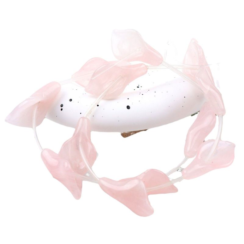 新型天然緑東陵虎石ラッパ花朝顔のイヤリングネックレスペンダントアクセサリー|undefined
