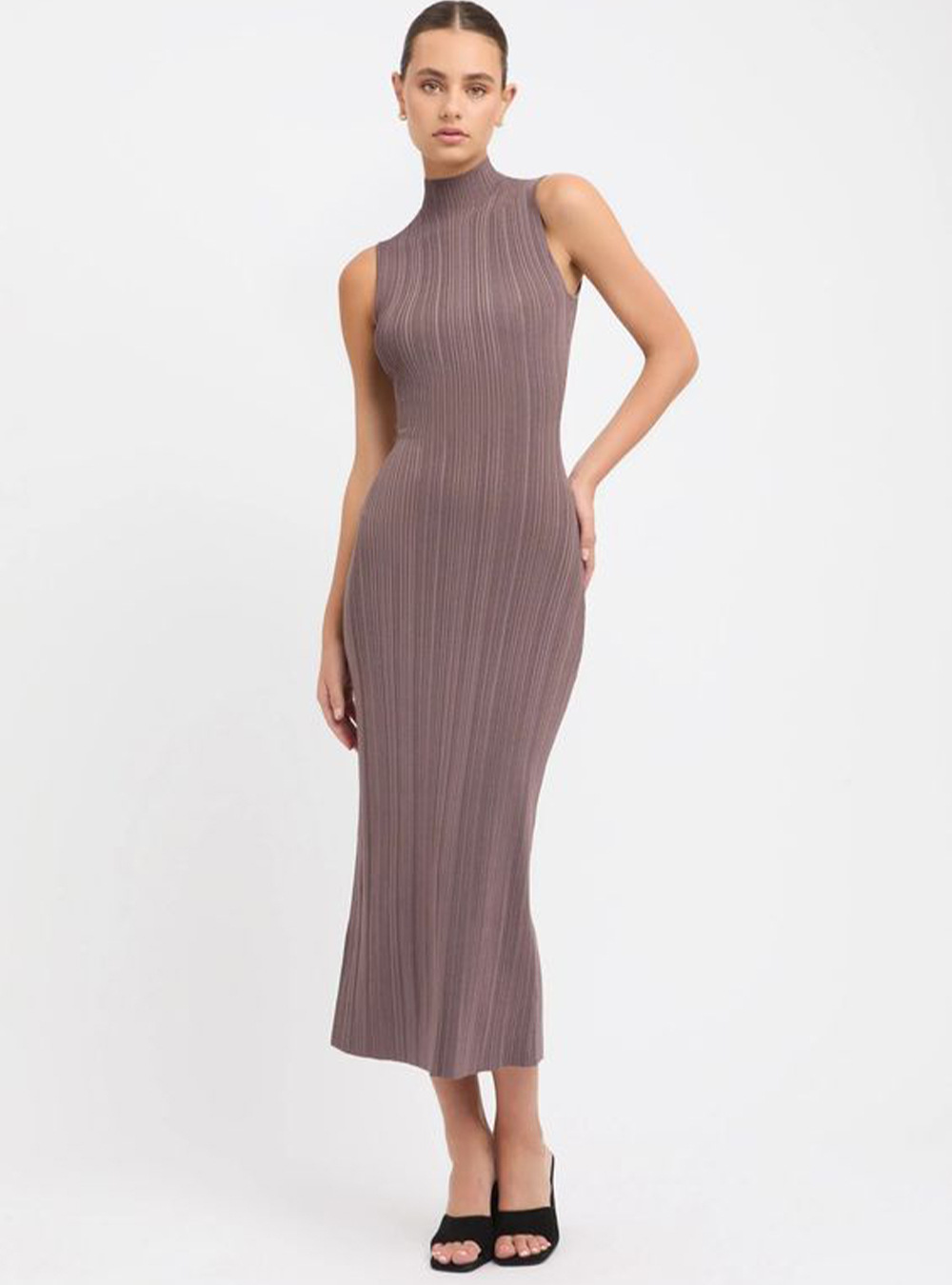 Knit Turtleneck Dress 4
