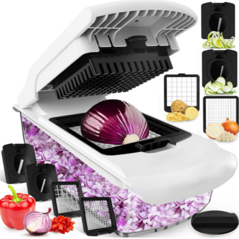 クロスボーダー Amazon 新しい 18pc 多機能野菜カッター シュレッダー キッチン ダイシング ポテト シュレッダー|undefined