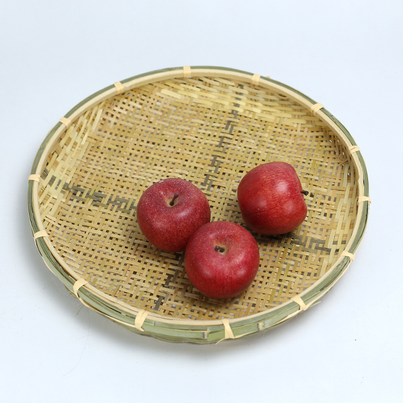 Bamboo sieve, bamboo plate, special handmade bamboo weaving basket, fruit plate, restaurant, farm stay, dinner plate, skewer tray, basket, drying