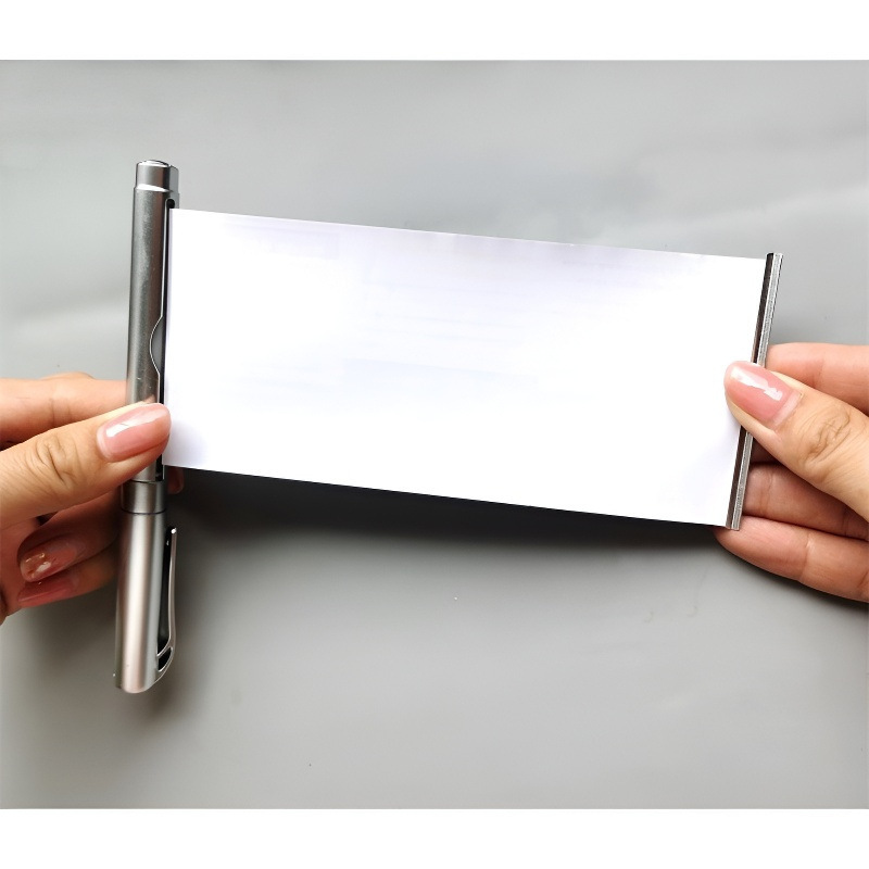 Pull-Out Paper Pen, Pull-Out Drawing Pen, Pull-Out Paper Strip Pen, Black Carbon Pen, Automatic Retractable Advertising Pen, Blank Roll Paper Can Be Written on