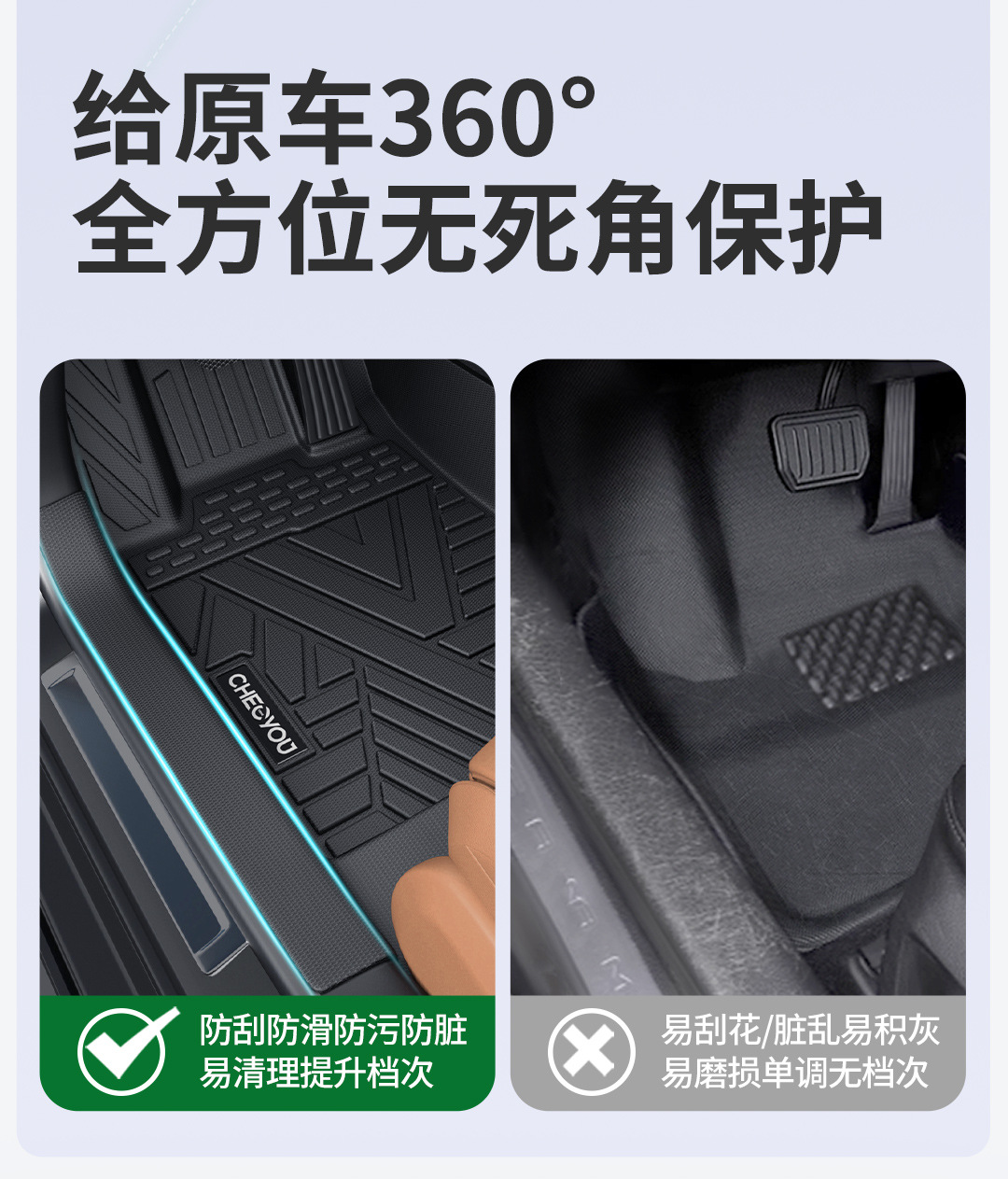 Suitable for Carryou Door Sill Tpe Car Floor Mats Full Surround Car Mats Car Floor Mats Interior Special Car Mats