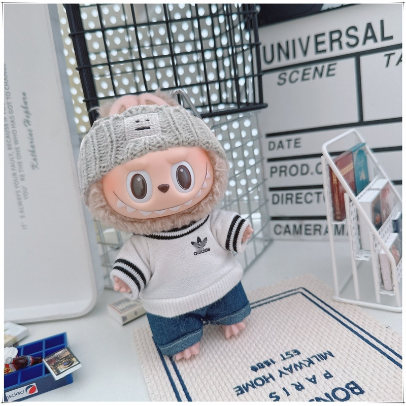 Labubu ベビー服ラブブ第一、第二、第三世代ペンダント 10-15 センチメートル綿人形ユニバーサルスウェットシャツスポーツスーツ|undefined