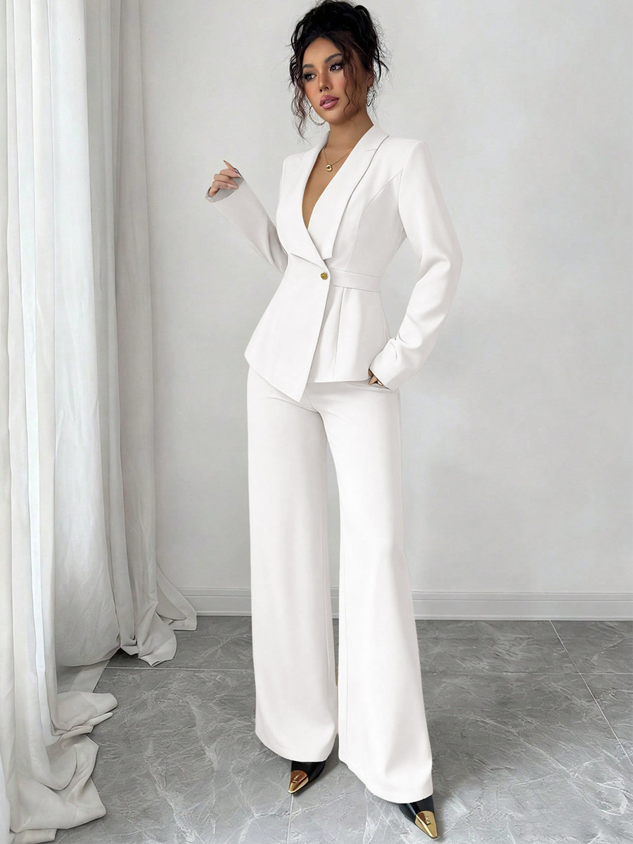 ELLE Rui Chuo 2026 Spring Cross-Border European And American Style Elegant Jacket Casual Long Pants Foreign Trade_ecoleips.com