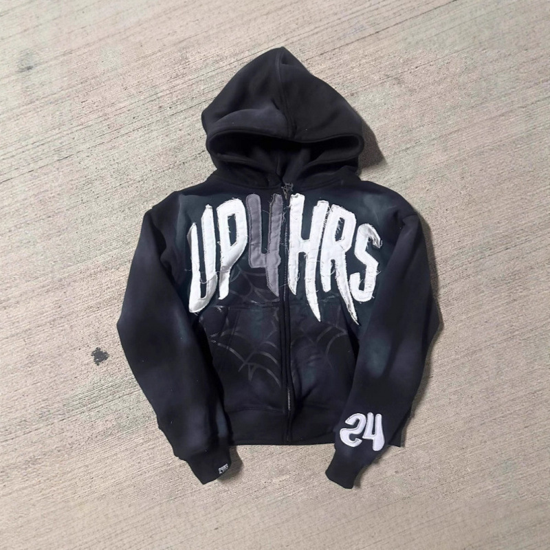 Unisex-Sweatshirt mit Kapuze und Reißverschluss, bedruckt mit 3D-Druck und auffälligem Grafikdesign – Schwarz, Dunkelbraun, Blau, Rosa_voghion.com