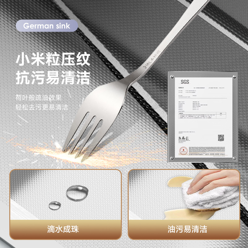 Super grueso 304 acero inoxidable grueso gran tanque único lavavajillas manuales lavavajillas lavavajillas cocina lavavajillas domésticas