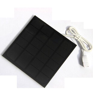 2W6V solar panel charger Solar mobile phone mobile source charging treasure charger 115*115mm