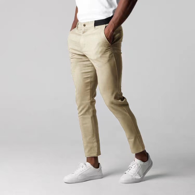 Four seasons new men's casual pants foreign trade breathable men's Japanese youth business Joker cotton pants wholesale