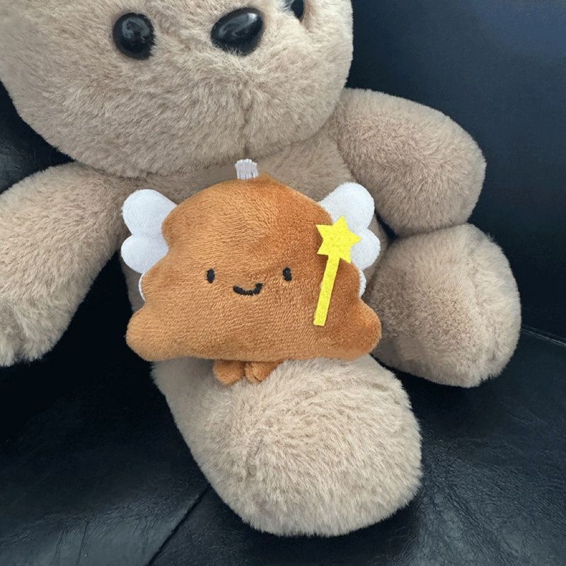 Ins super lindo bolso de peluche bolsas de estudiantes colgantes muñecas muñecas de corazón de niña pequeña decoración colgante
