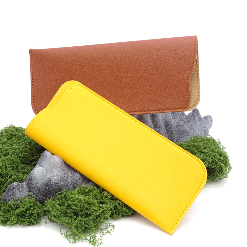 28g Weight Glasses Pouch Classification Pu Leather Material Solid Color Pattern Unisex Gender Simple Style Style Simple Style Solid Color Pu Leather Unisex Glasses Pouch 4