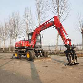 恒压90 轮式抓木机图片 旋转装载机 棉花夹 叉车 码垛机 抓钢机