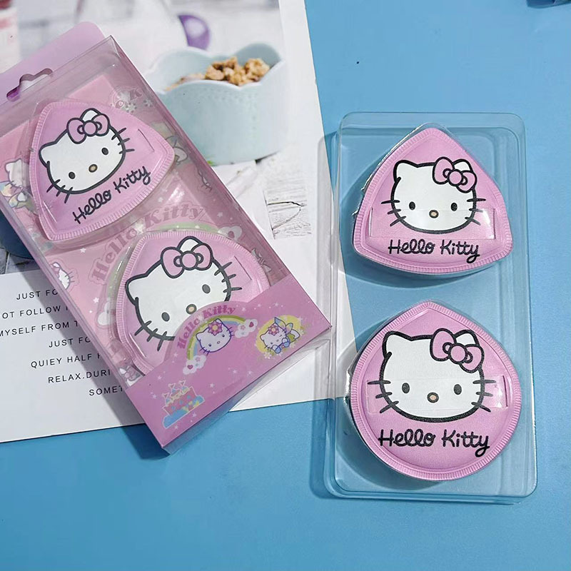 kt 猫クロミライスパウダーパフかわいい漫画スポンジエアクッションパフ美容卵ウェットとドライ両用非食べるパウダーパウダーパフ|undefined