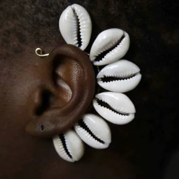 Resort Style Handmade Shell Elf Ear Hooks Bohemian Style Creative Mermaid Ear Clip Cross-Border Earrings Punk Earrings
