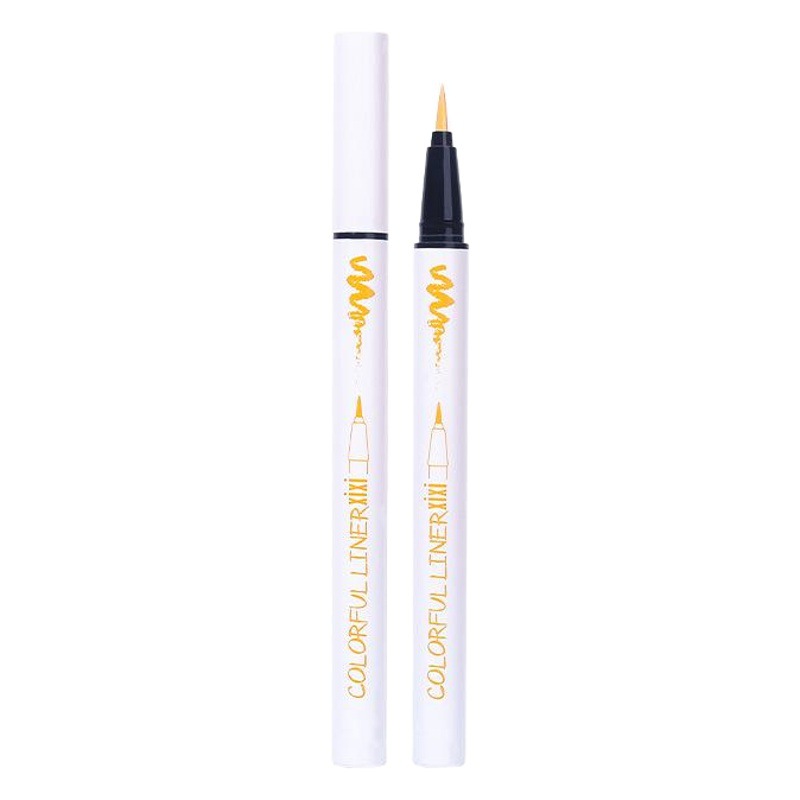 Makeup Xixi Beautiful Eyes Colorful Eyeliner Pen, Fine and Long-Lasting, Non-Smudging, Brightening, Colorful Pearlescent, Quick-Drying, Beginner Makeup