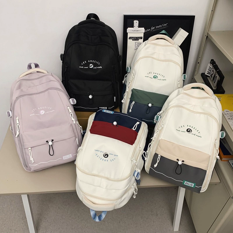 Small design backpack, fashionable capacious shoulder bag for traveling, for secondary school, for teenagers, for students