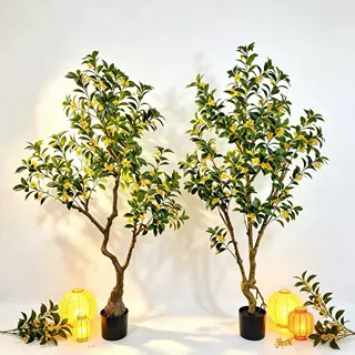 仿真桂花树造景 新款带叶拆装月桂树盆栽人造绿植室内落地造景